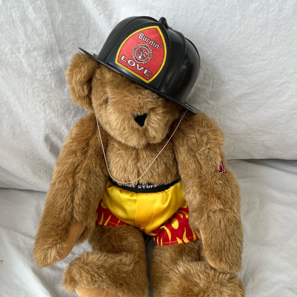 *Fireman* Vermont Teddy Bear - “Burning Love” ❤️ Bear